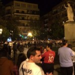 Los madridistas salen a la calle a celebrar la victoria de su equipo