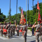 El regimiento La Reina nº 2 deja Bailén entre aplausos