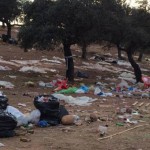 Los romeros dejan tras de sí 40 toneladas de basura en Zocueca