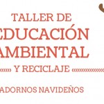 Taller de adornos navideños con material reciclable