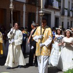 Los niños de comunión, protagonistas en la procesión del Corpus Christi
