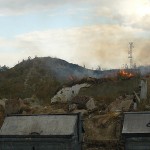 Alerta por un incendio en un solar de la avenida Linares