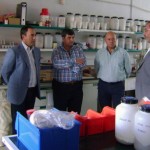 El nuevo delegado territorial conoce las instalaciones de Innovarcilla