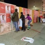 Comienza la campaña para las generales con la tradicional pegada de carteles