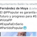 El PSOE denuncia el uso de una cuenta oficial del ayuntamiento para pedir el voto al PP