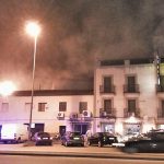 Incendio en la cocina de un hostal bailenense