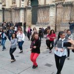 Un flashmob junto a la Catedral de Jaén para celebrar el Día Internacional del Flamenco