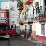 Un herido leve en un incendio declarado en un edificio de Paquita Torres