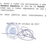 El alcalde de Bailén pide engalanar las calles con la bandera de España