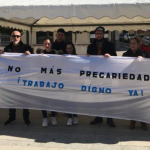 Una veintena de bailenenses presentes en la concentración contra la Precariedad en el trabajo